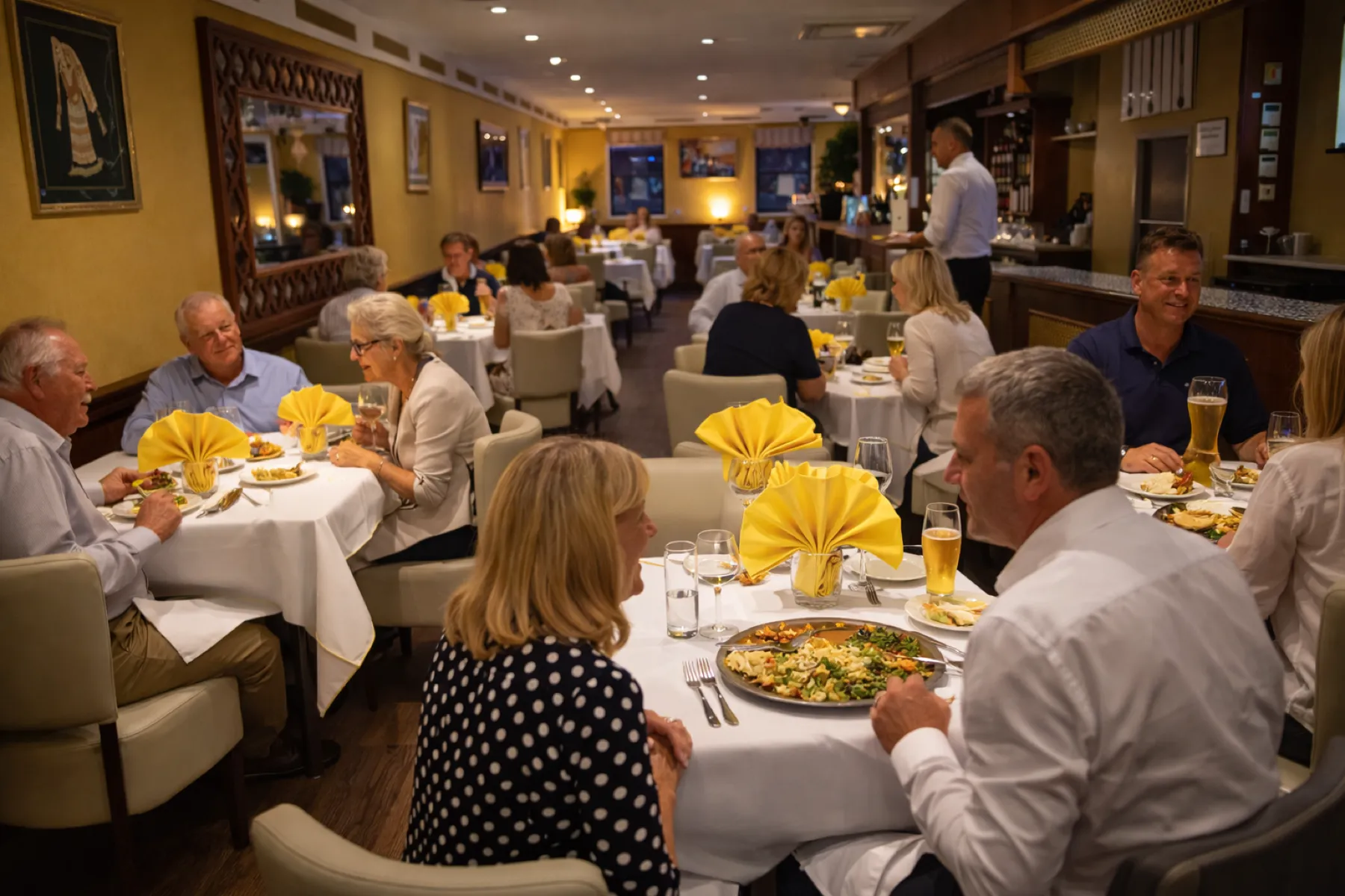 The dining room at Royal Darbar, Emsworth